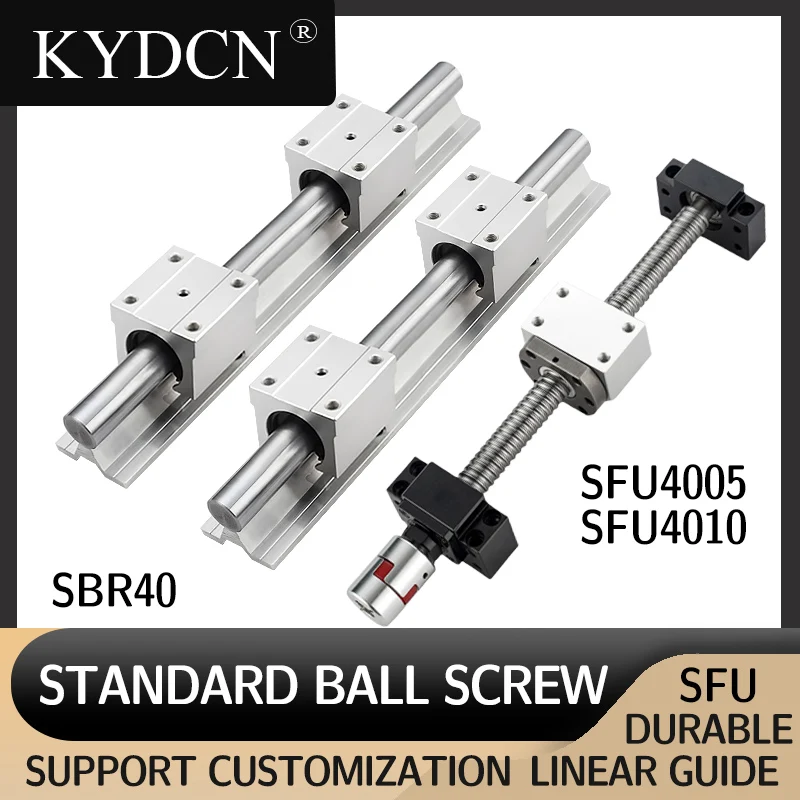 Ball screw set SFU4005,4010,ball optical shaft guide SBR guide linear guide slide Cylindrical smooth rod slide seat