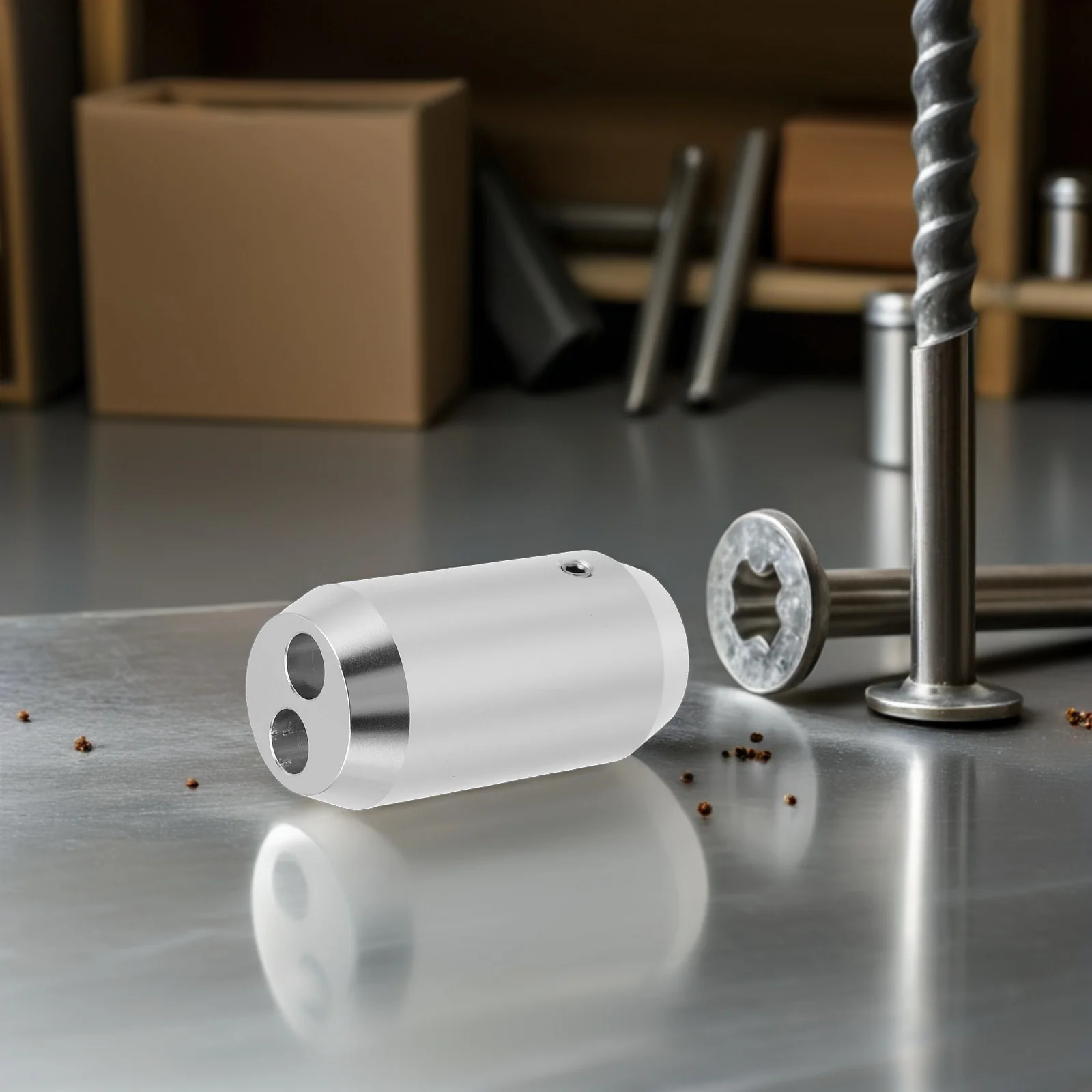 

Audio Cable Splitter Ring Aluminum Alloy Double Hole Connector Ensures Stable Speaker Connection High Performance Theater Studio