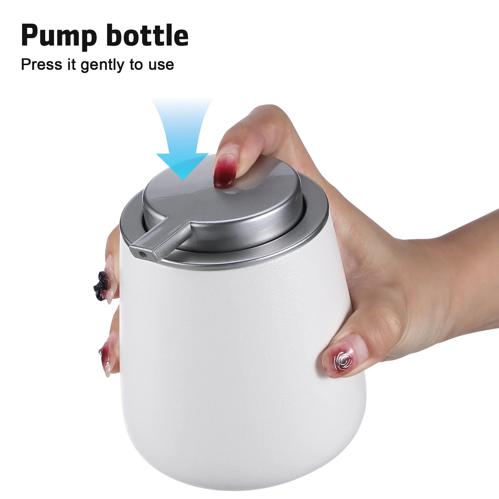 

Многоразовая бутылка-дозатор для мыла для ванной комнаты, кухни, лосьона, крема, дозатор мыла для рук с большим отверстием, плотное уплотнение, современный