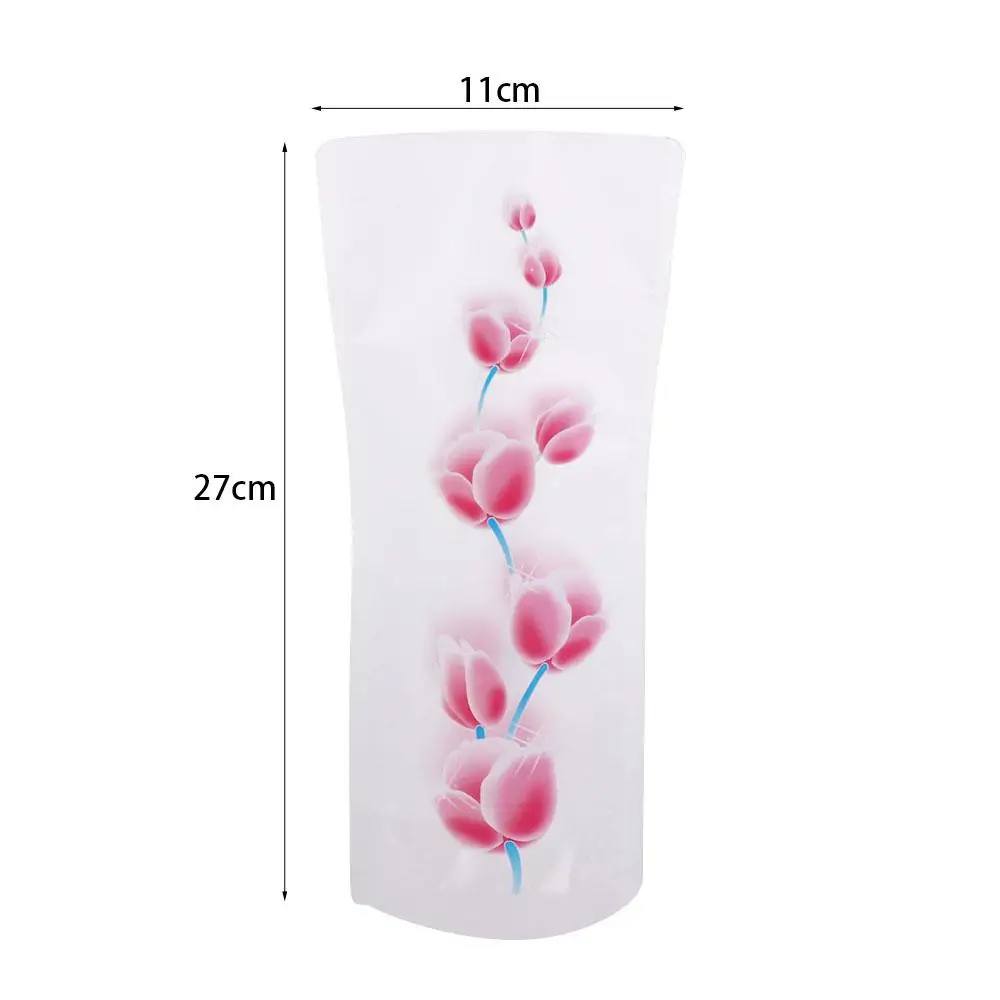 Creative Foldable PVC Folding Vase Reusable Cute Cartoon Flower Vase Easy to Store Simple Flower Vase Living Room