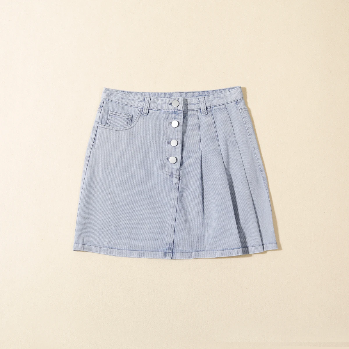 

Faionable Thiened Mid-Waist A-Line Skirt with Underwear Creative Personali Denim Skirts for Women ort Skirts