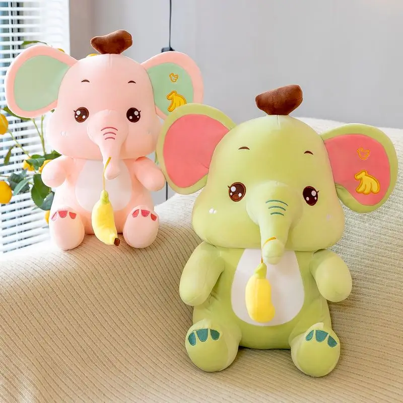 

27-45cm Fashion Animal Plush Banana Elephant Doll Stuffed Plush Soft Pillow Kid Toy Children Room Bed Decoration Toy Gift Girl