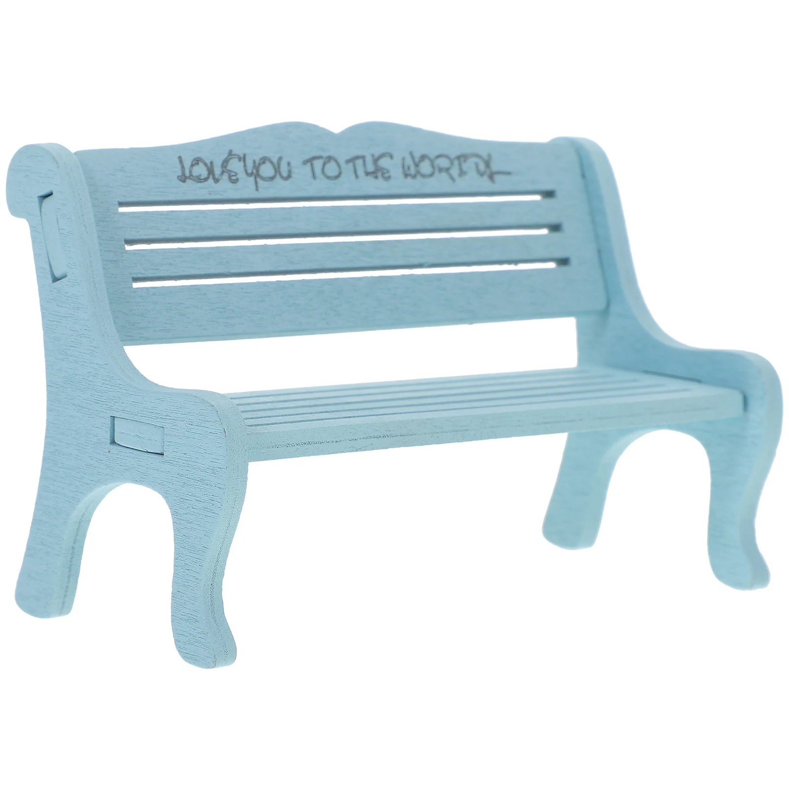 

Mini Wooden Dollhouse Bench Realistic Design Durable Wood Material Compact Size Lightweight Mini Furniture Pretend Play