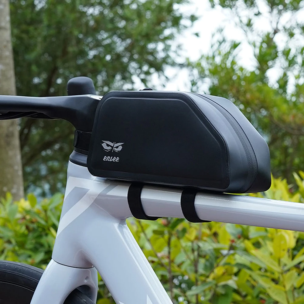 Bolsa para tubo superior de bicicleta de 1,5 l, bolsa frontal impermeable para ciclismo, bolsa para cuadro superior de bicicleta de TPU para accesorios de bicicleta de carretera MTB