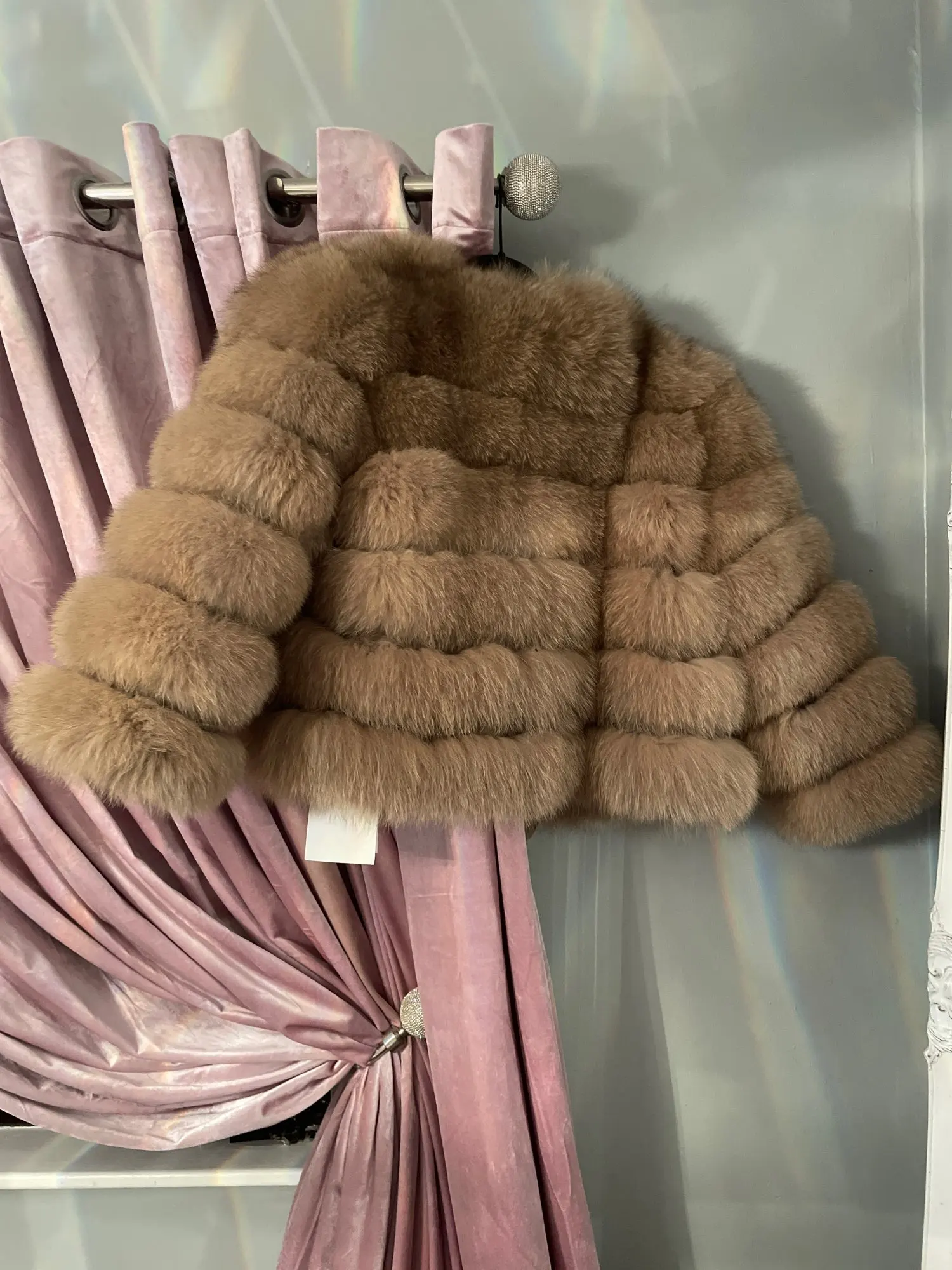 100% Natural Fur Jacket Real Fur Coat Winter Jacket Women Natural Fox Fur Luxury Fashion 50cm Short Jacket Wholesale Hot 2022