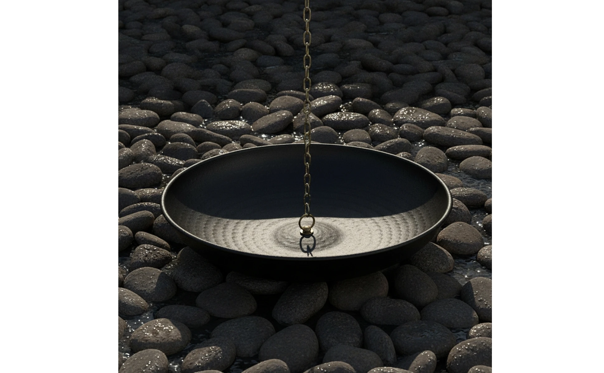 Rain Chain Basin Hand-Hammered Rain Chain Bowl Water Collection Base Weather-Resistant Heavy-Duty for Homeowners, Garden, Patio Rain Chain Basin Hand-Hammered Rain Chain Bowl Water Collection Base Weather-Resistant Heavy-Duty for Homeowners, Garden, Patio