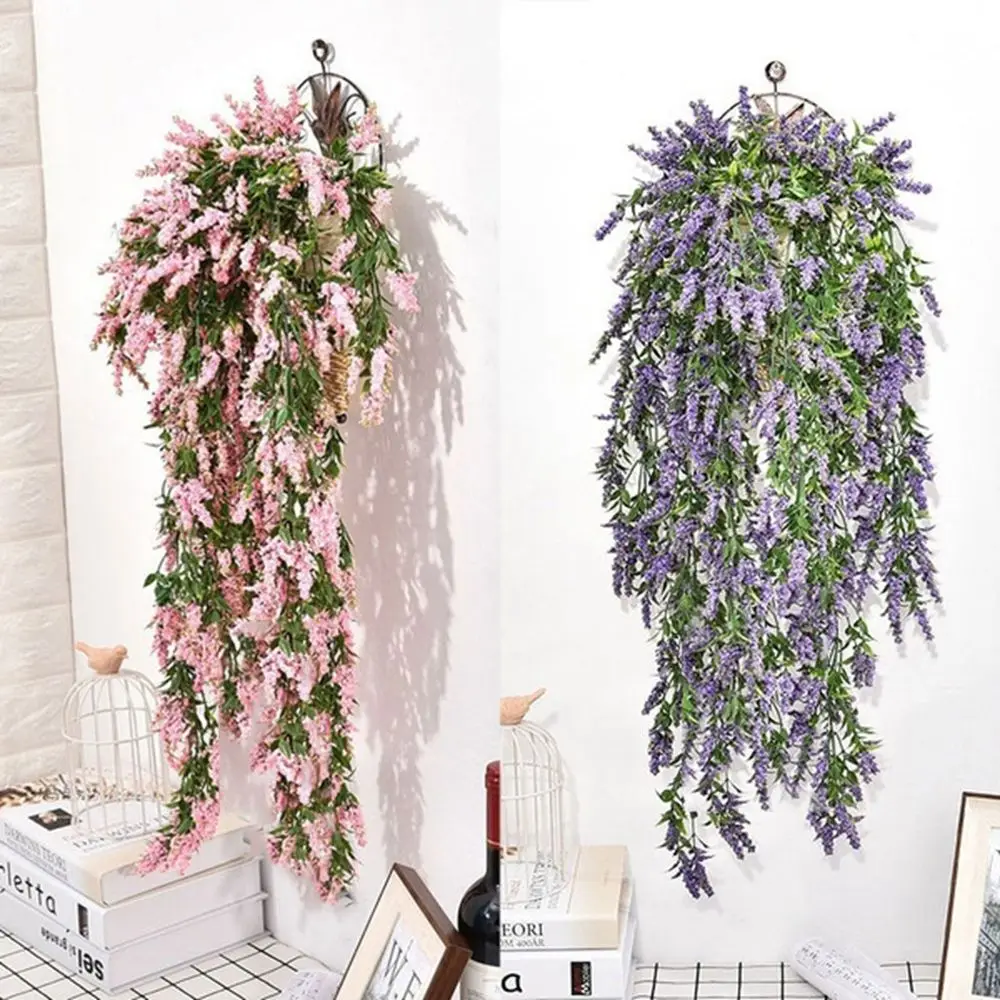 Garden Decor Indoor Party Garland Home Decor Fake Wedding Artificial Plants Lavender Fake Vine Flower