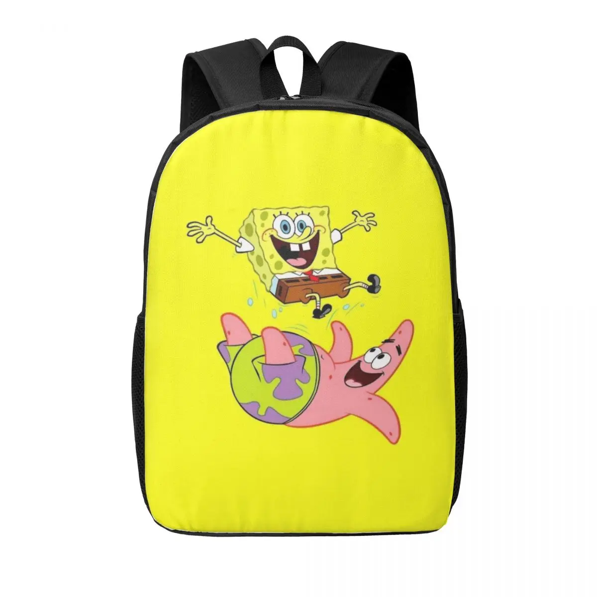 Spongebob 17-Inch Student Backpack - Comfortable and Practical Backpack for Daily Use, School, and Travel