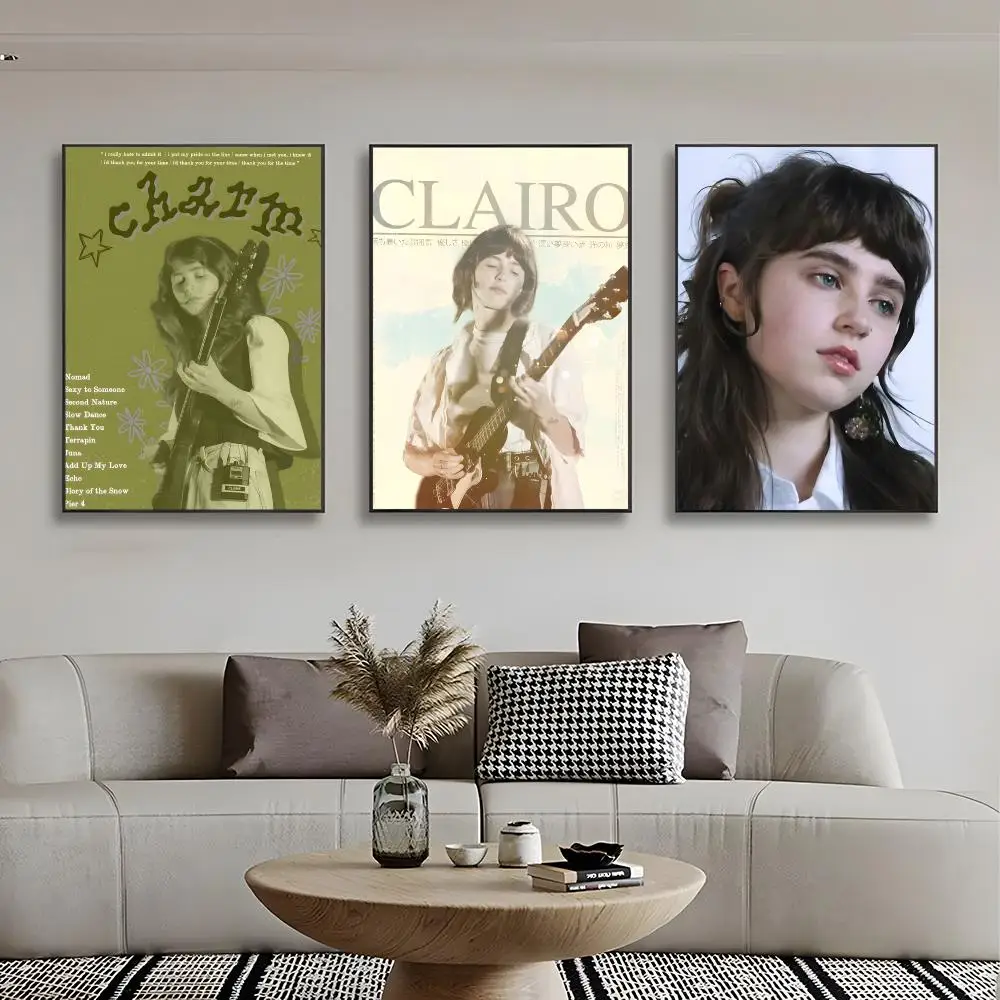 Indie Singer C-Clairo Poster Frameless Wall Art Print, Peel-and-Stick Removable