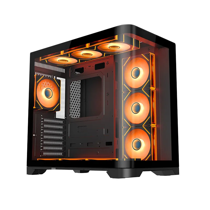 Full Tower Gaming Case ATX Computer Gamer PC Casing Accessories with Side Panel Window Stock Available