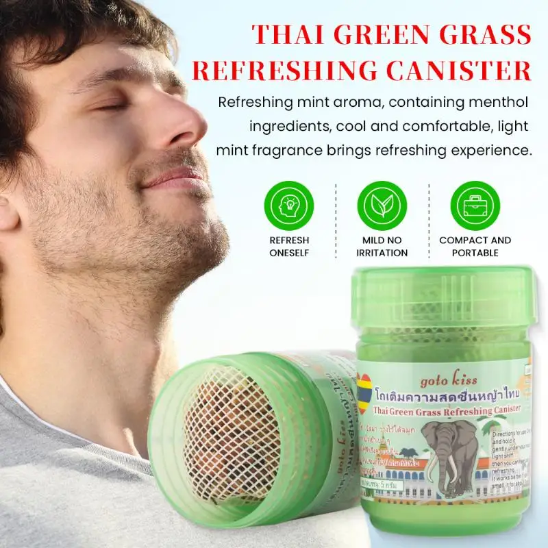 Traditional Thai Herbal Inhalant Inhaler Traditional Nose Flow Carsick Refreshing Refreshing Essences To Keep Brain Clear