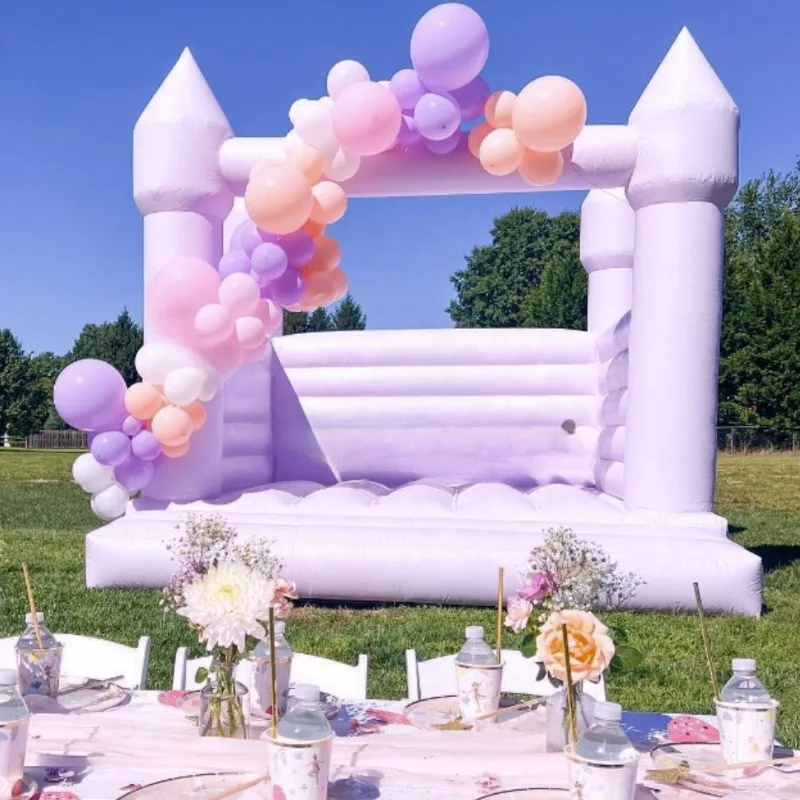 Fast Delivery Inflatable White Wedding Jumper PVC Inflatable Bouncy Castle/Moon Bounce House/Bridal Bounce House White