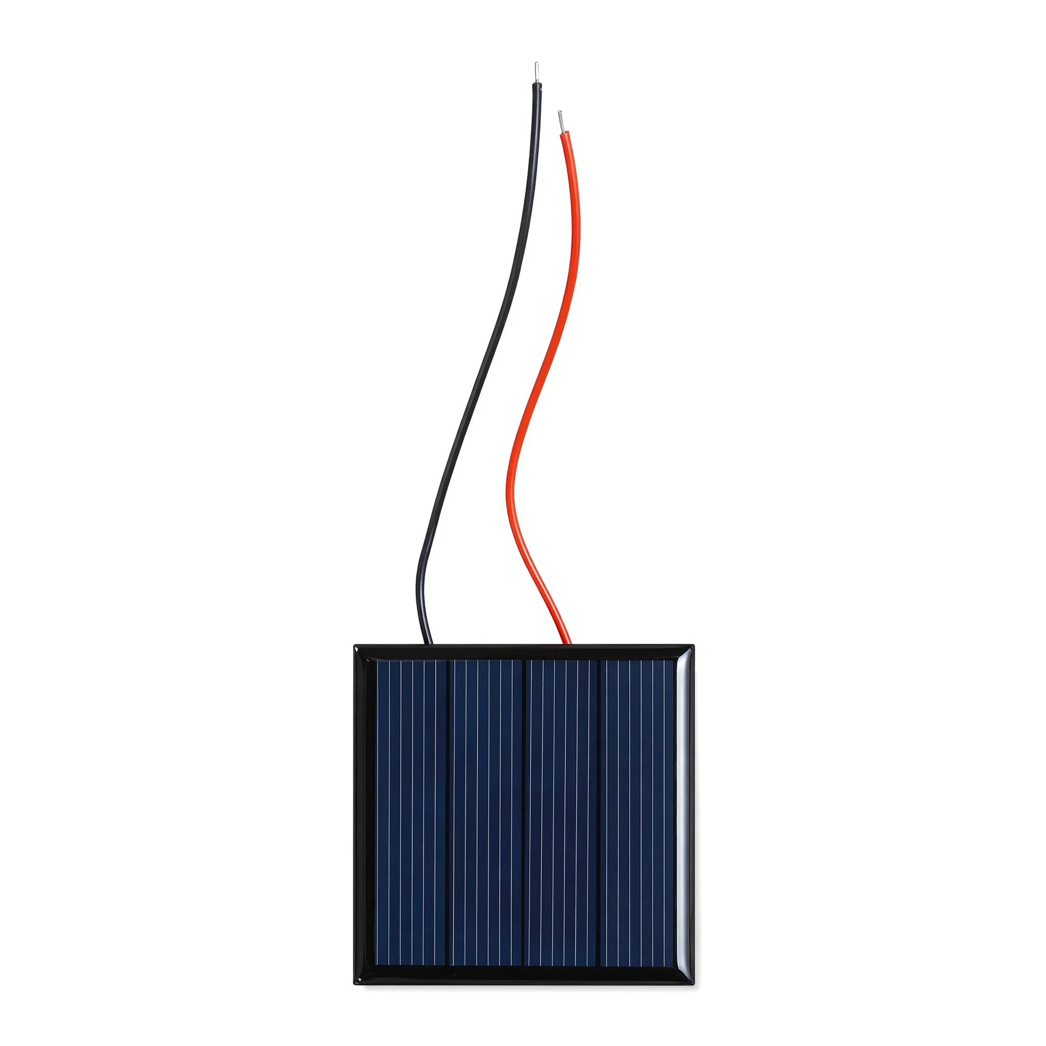 ZINIKIF 10-Pack Resin Solar Panels, 3V 70mA, 55×55mm, with Positive and Negative Wires, Suitable for DIY Experimental Toys