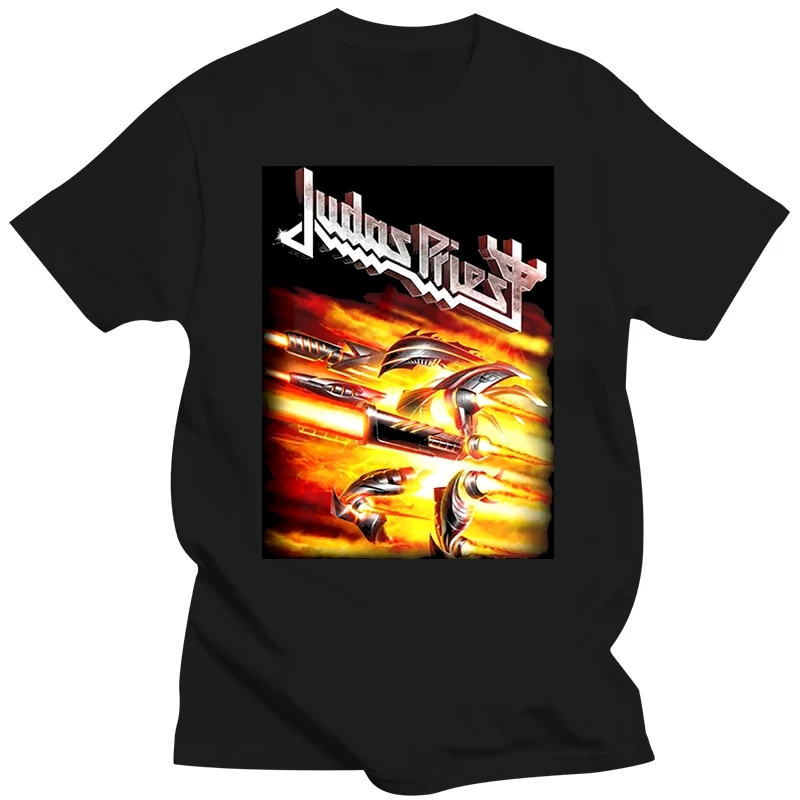 Judas Priest Firepower Rob Halford Heavy Metal  Tee T-Shirt Mens