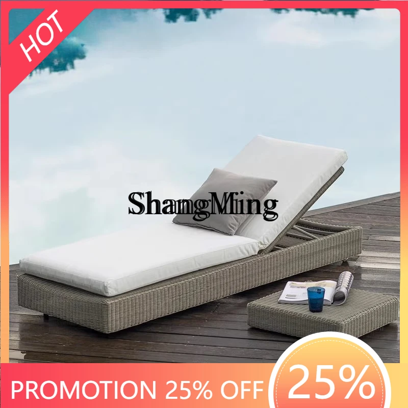 

FG Outdoor Leisure Rattan Bed Pool Outdoor Beach Chairs Hotel Villa Outdoor Garden Bed