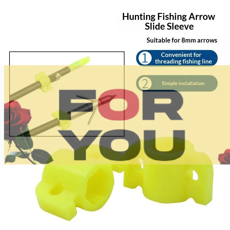 

【OD】Bow Fishing Arrow Safety Slide Accessories Kit Portable Securely Wrapped Arrow Nock Slider Set Archery Accessories