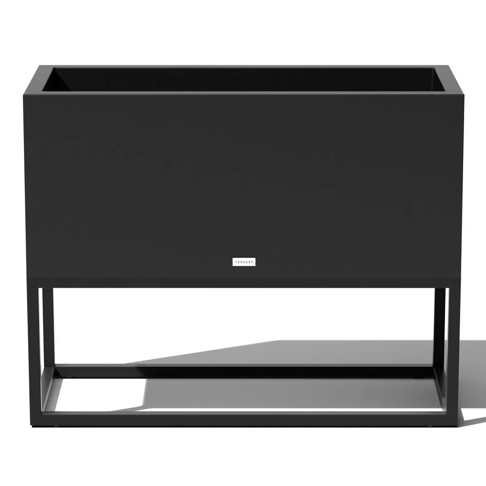 Block Series Raised Long Box Planter Outdoor Planter with Stand