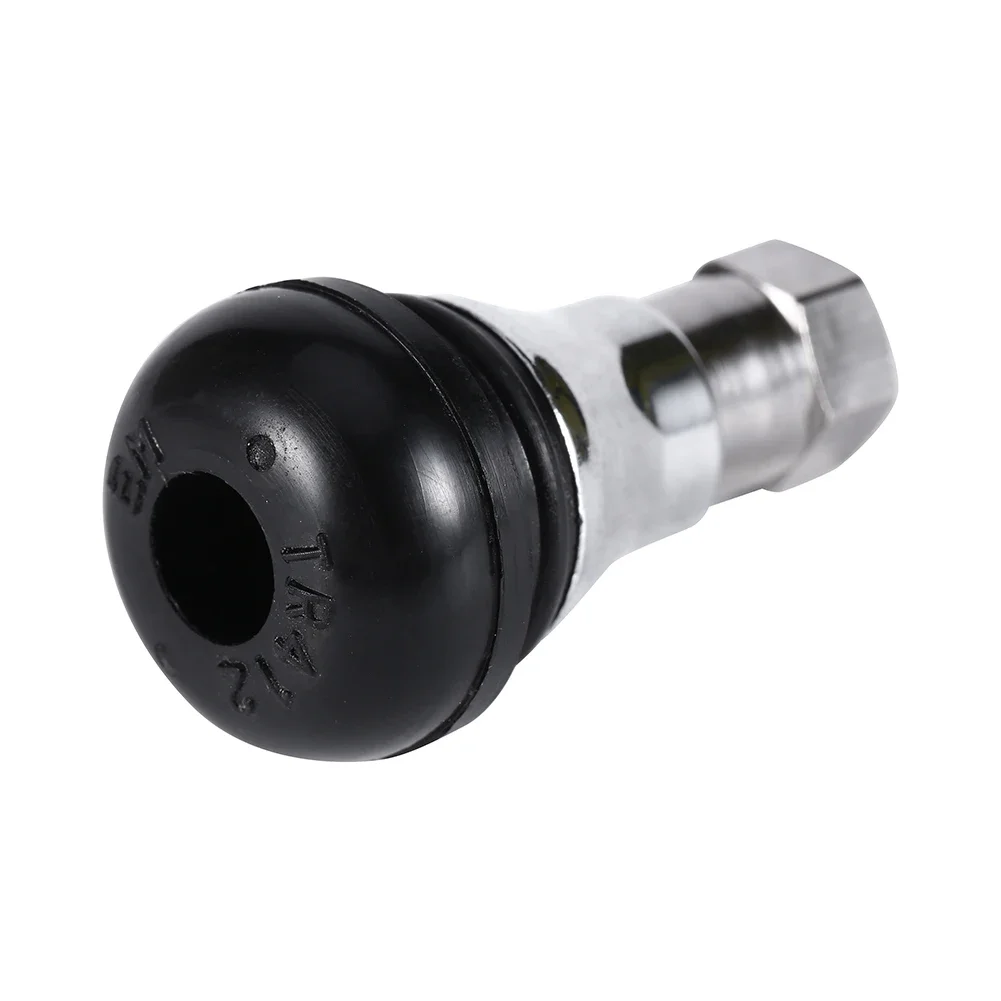 صمامات إطارات نحاسية كروم للسيارات والدراجات النارية ، صمام عجلات بدون أنبوبي ، TR412 AC, 1 طاءات