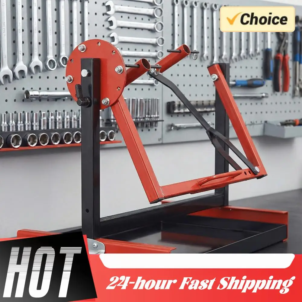 

Вращающаяся подставка для двигателя мотоцикла, простая сборка, регулируемое крепление для одноцилиндровых двигателей 2-х и 4-тактных систем