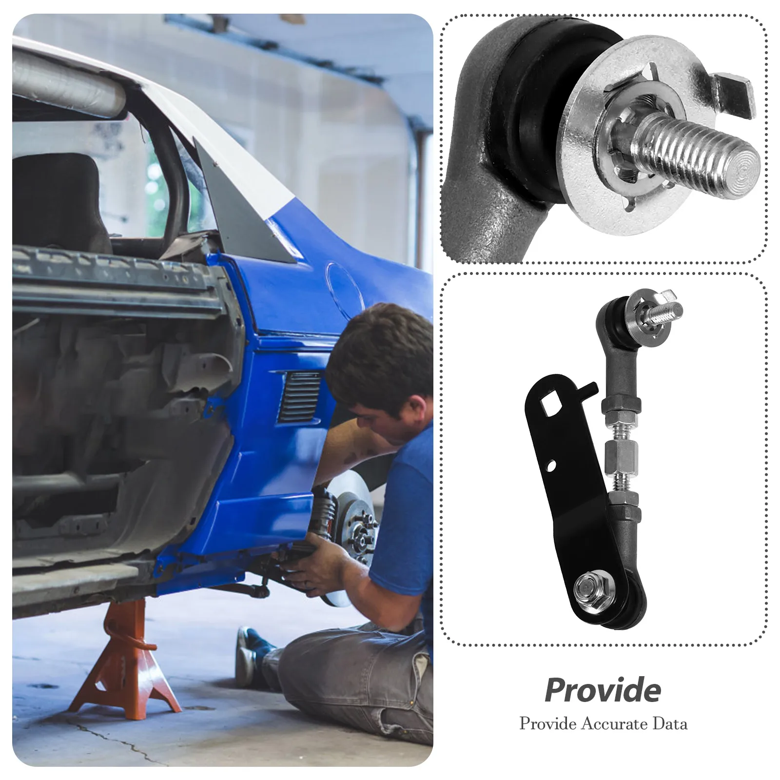 

Height Sensor Link Rod 48906-35010 48906-35020 Durable Iron Material Front Air Suspension Leveling Control Precision