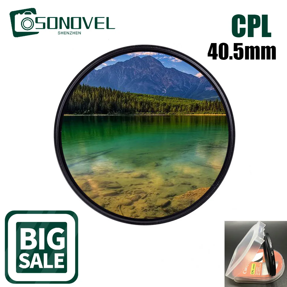 40,5 40,5 мм водонепроницаемый круговой поляризатор CPL фильтр для объектива камеры Canon Nikon Pentax Leica Fuji Sony A6500 A6300 A6100 DSLR