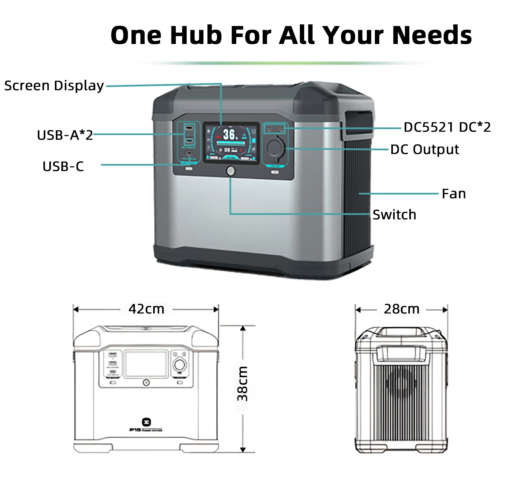 1500W 1008Wh NCM Portable Mobile Power Supply With Led Flash Light Portable Power Station