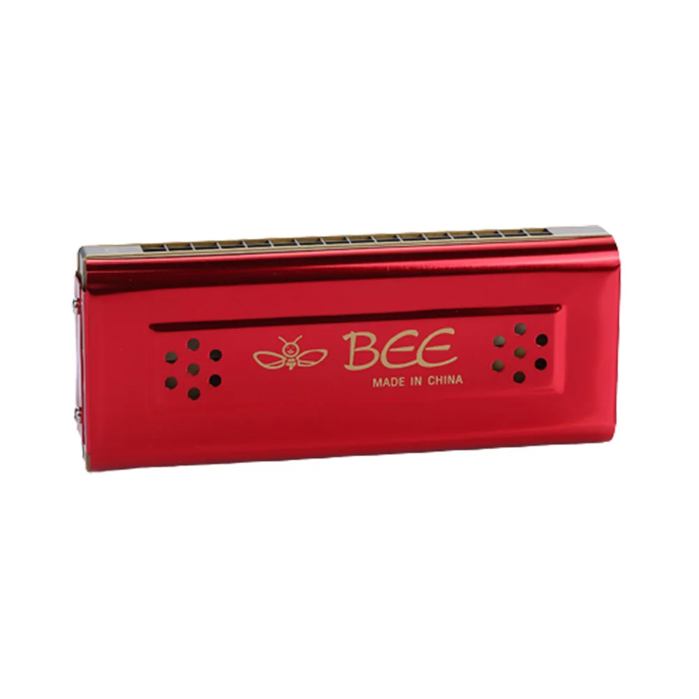 

Musical Instruments Harmonica Two-tone Harmonica Metal Body Vibrate 130mmx55mmx23mm Beginner Or Lover Brass Reeds