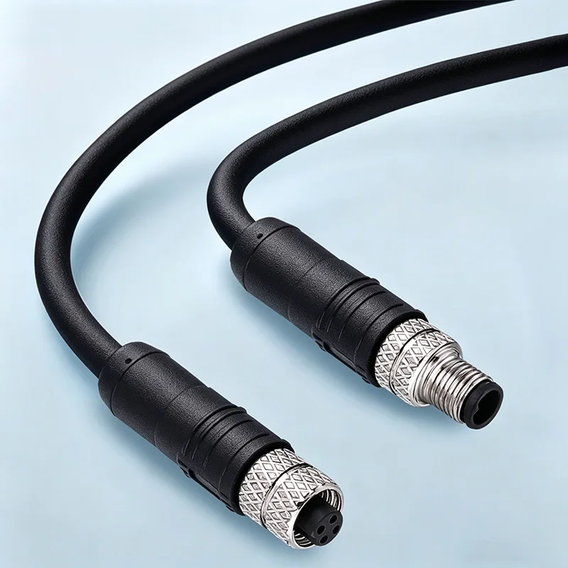

M5 2Pin Aviation Connector Cable 3/4Pin Plug Socket Circular Head Male Female Sensor Connectors IP67 Waterproof Cable Connector