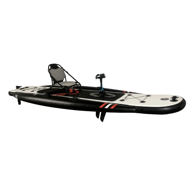 Pedal type pontoon paddle board black remote control spot recreational fishing sports water skiing board surfboard