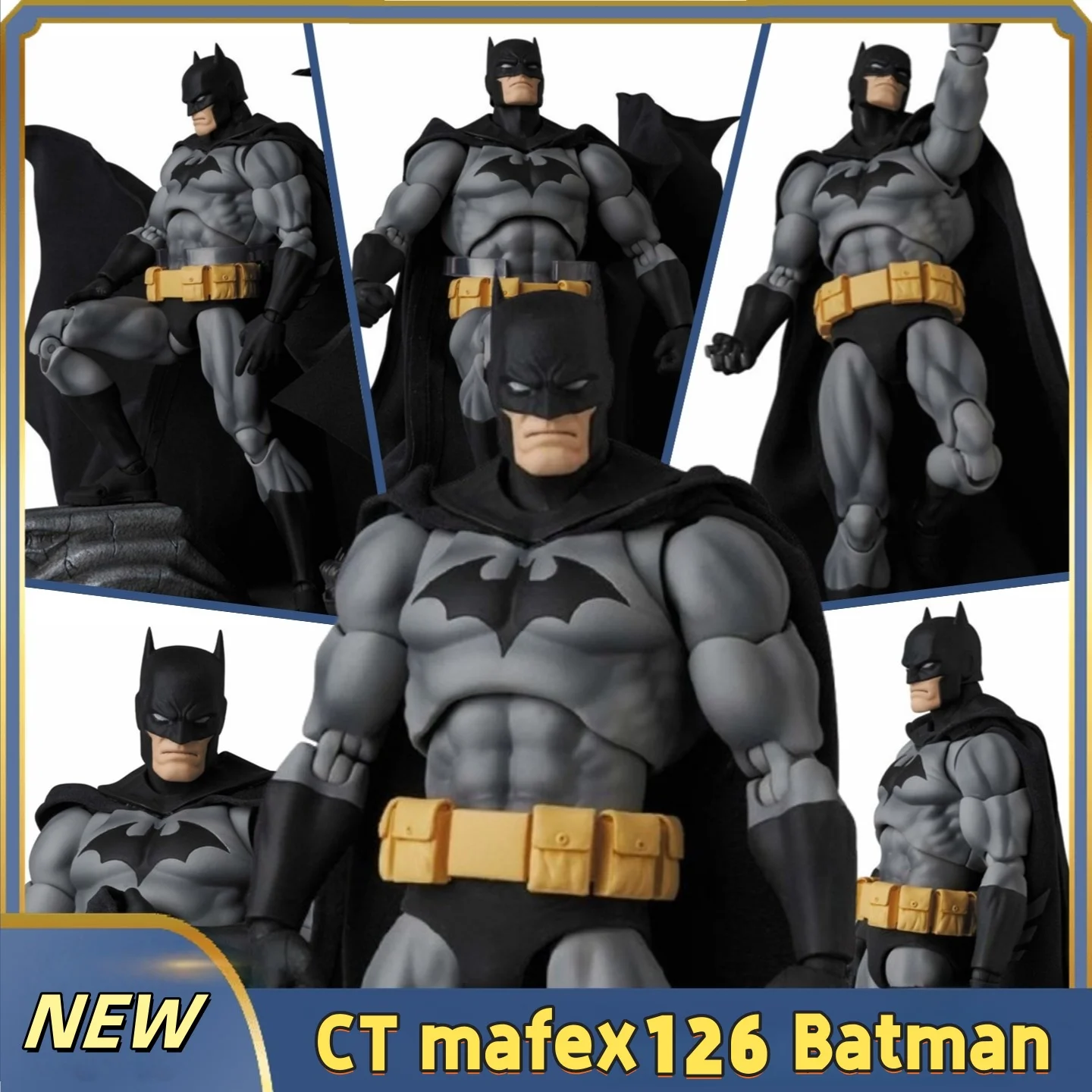 

NEW CT Toys Batman Figure Batman Mafex 126 Action Figures DC Justice League Hush Figurine The Dark Knight Collection Kid Toy
