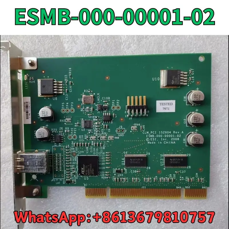 

Used Communication card ESMB-000-00001-02 ESI CLM_PCI 152604 Rev.A test OK Fast Shipping