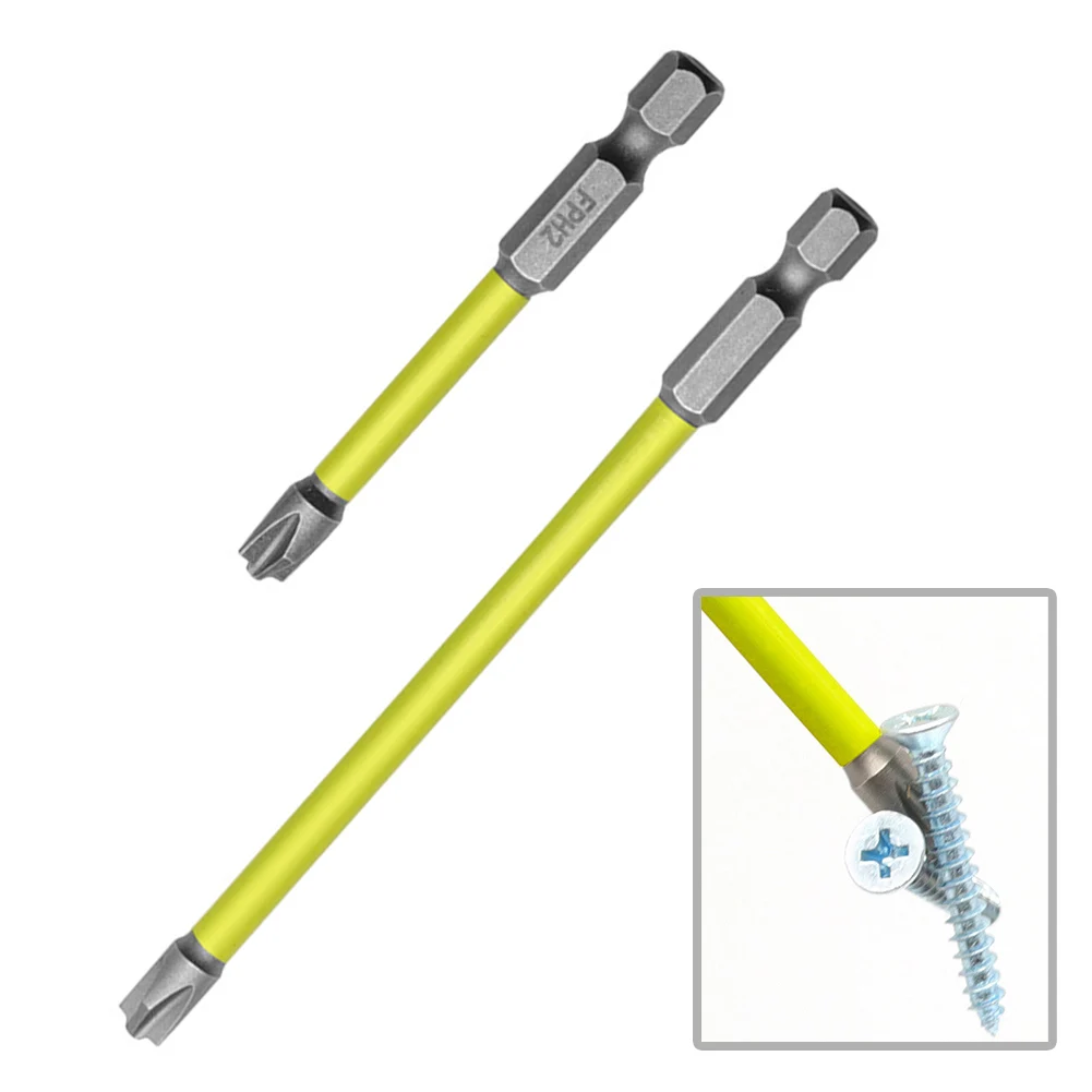 Prolong Lifespan Electrician Screwdriver Bit 11-Slot Screwdriver Bit Strong Magnetic Bit Head Anti-slip Hexagonal Handle