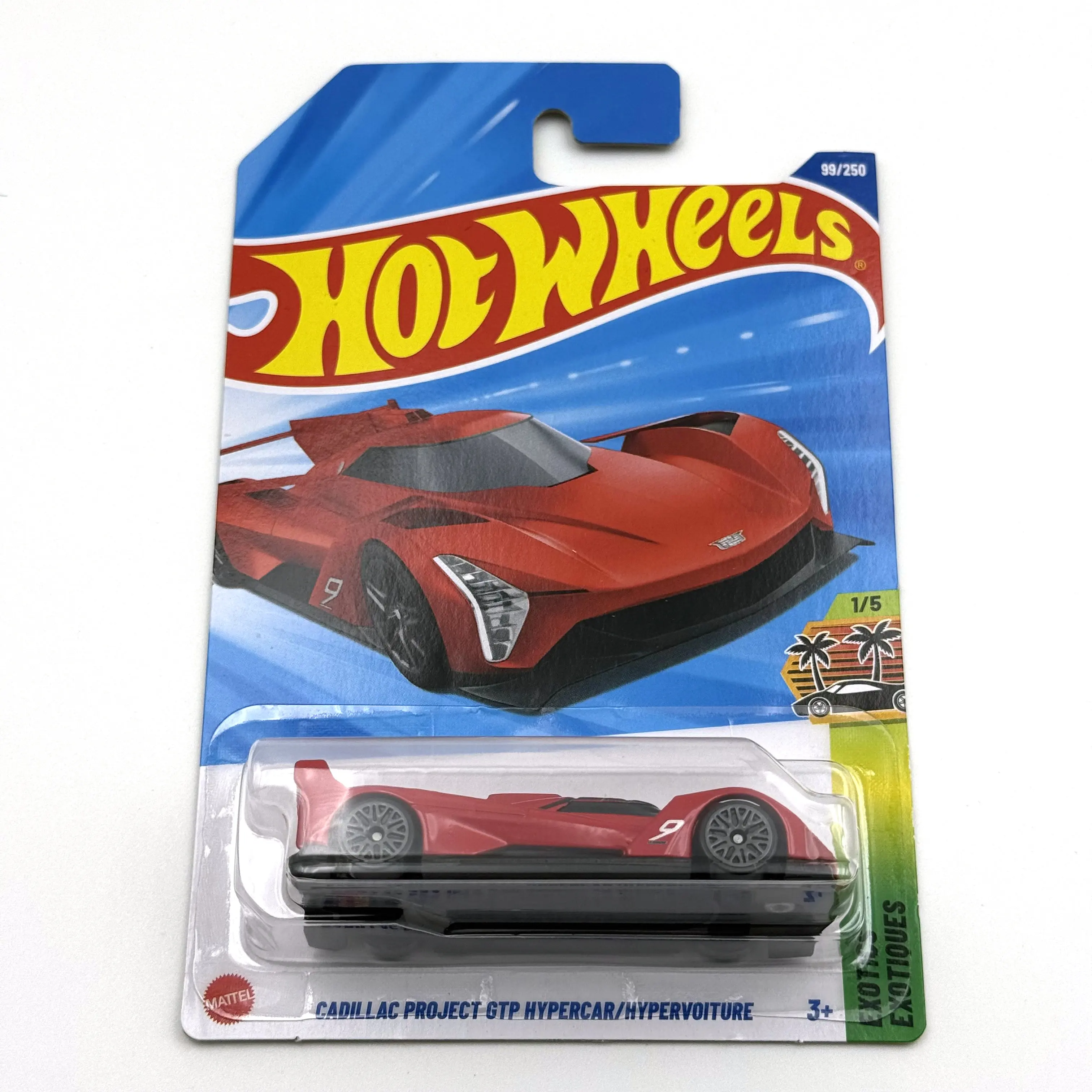 2025-99X Hot Wheels Cars Cadillac Project GTP Hypercar 1/64 Metalldruckguss-Modellspielzeugfahrzeug, Spielzeugfahrzeuge