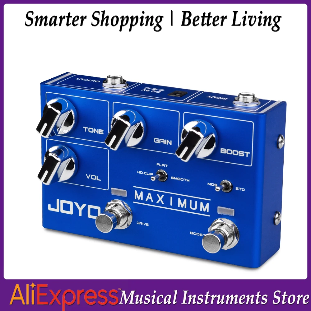 pedal-de-overdrive-para-guitarra-joyo-r-05-maximum-tono-limpio-y-salvaje-larga-duracion-sin-compresion-true-bypass-ideal-para-guitarra