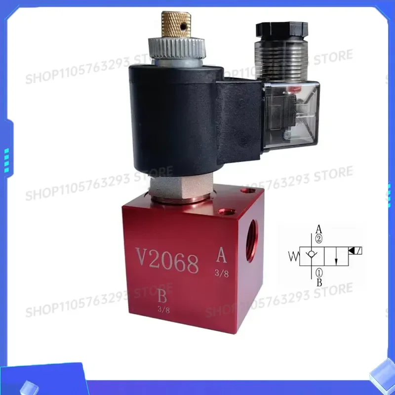 for V2068 2 Way Hydraulic Thread Solenoid Valve DC24V Pressure Relief Check Valve