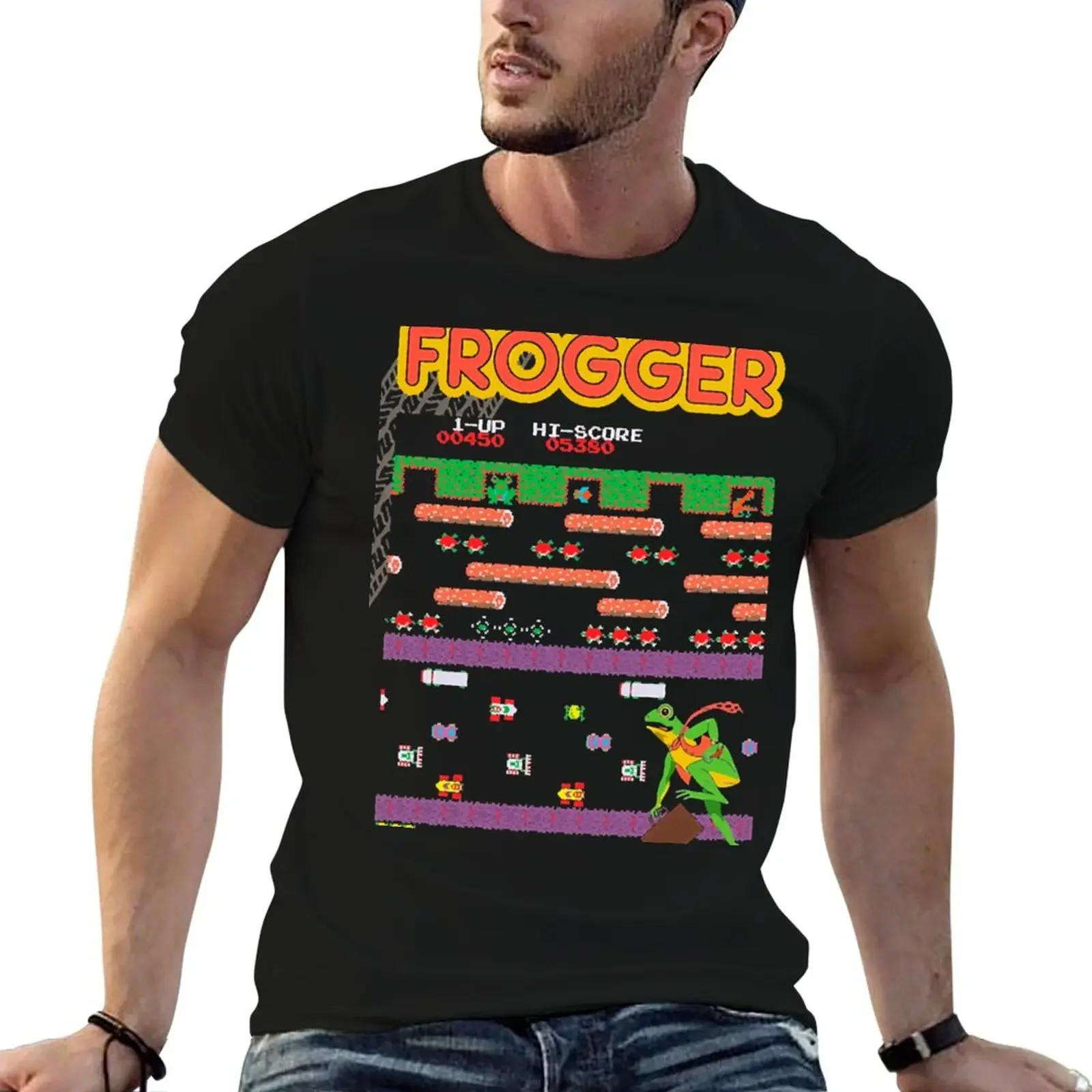 Mod.3 Arcade Frogger Video Game T-Shirt quick drying plain man t shirt street wear mens graphic t-shirts