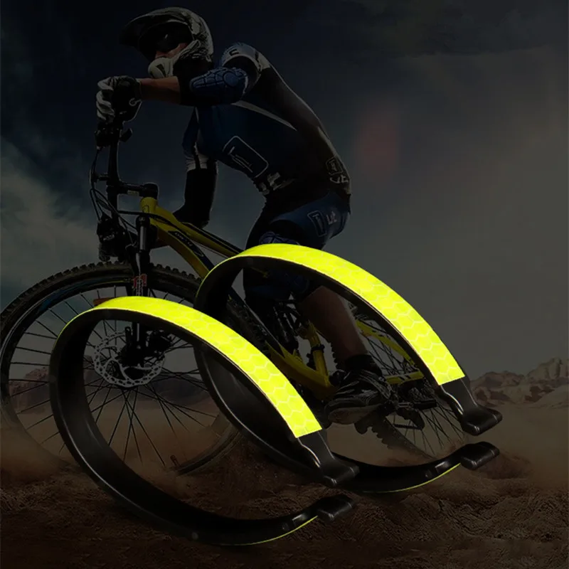 2 pezzi pantaloni riflettenti fasce clip cinturino bici bicicletta caviglia gamba legare fasciatura pantaloni pantaloni fasce clip cinturino