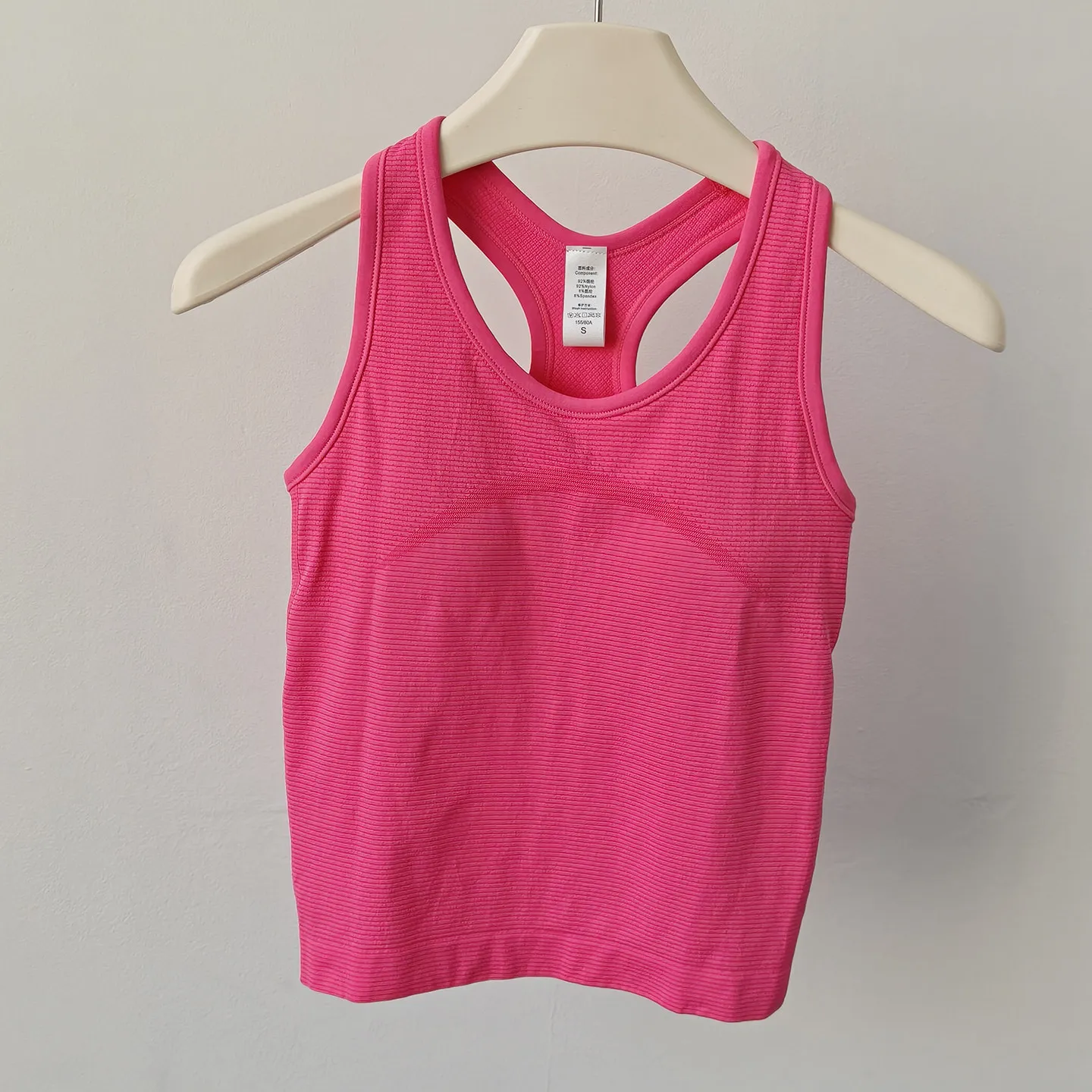 All-in-One Yoga-Wear I-förmige Weste für Damen Julong Stoßfeste Atmungsaktive Lauf- und Fitnessbekleidung Sportliche Schlankmachende Ärmellose Weste – Detail 7