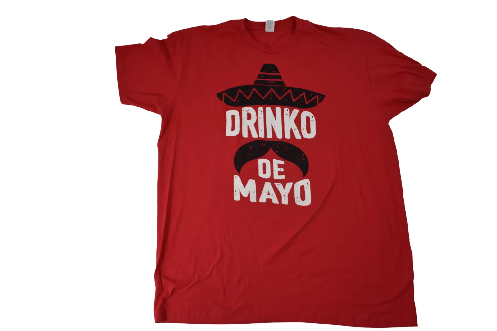 Drinko De Mayo Mens Funny Distressed Print Red T Shirt New M L Xl 2Xl