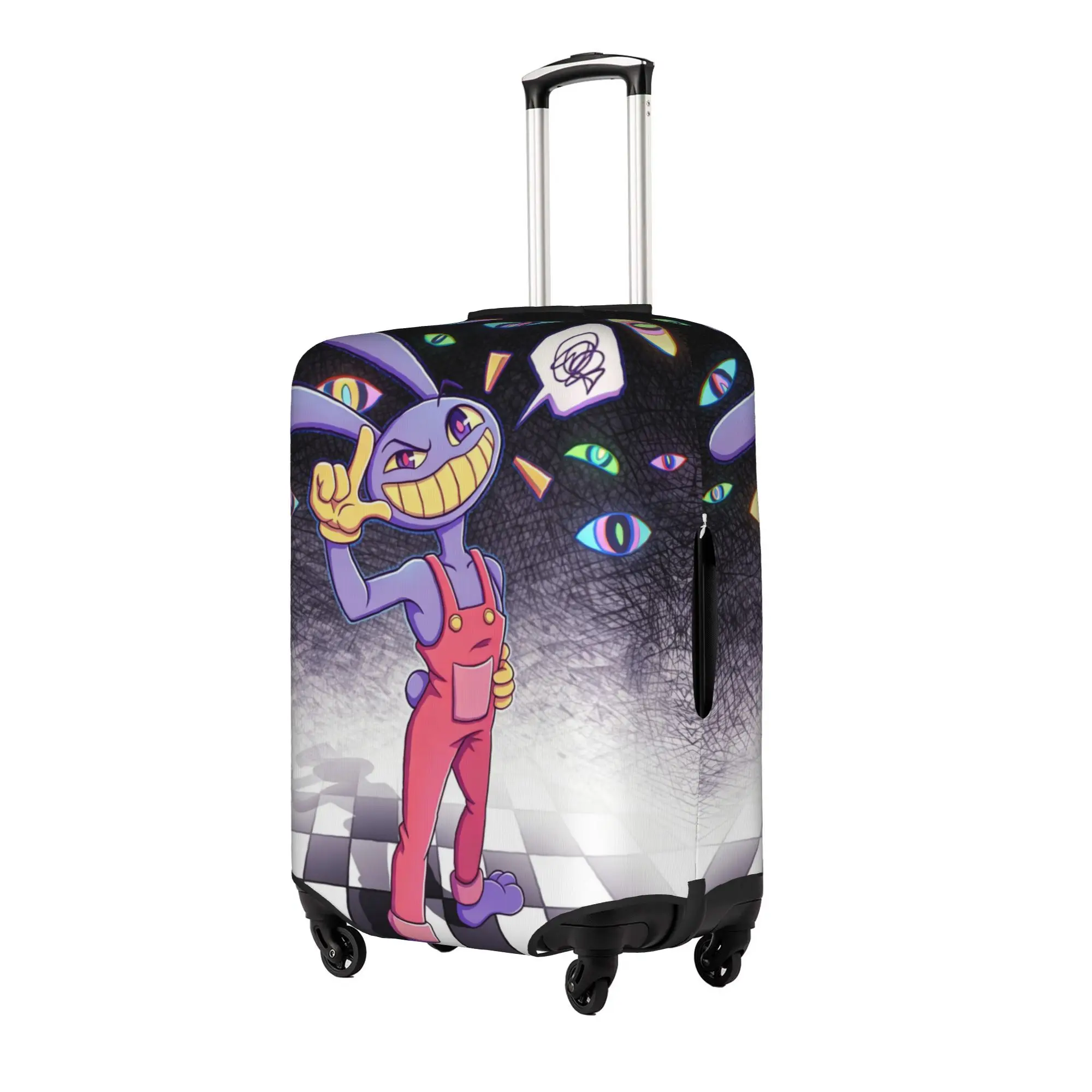 Custom Funny Jax D-Digitals Circus Luggage Cover Protector Dust Proof Anime Movie Travel Suitcase Covers
