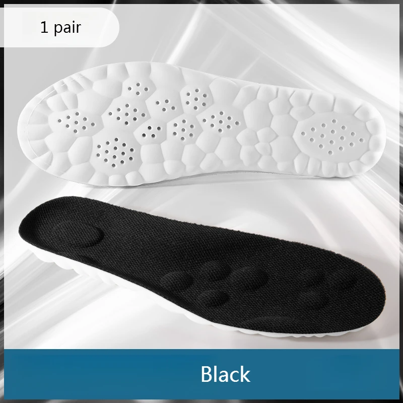 1 Paar 4D Weiche Plantarfasziitis-Einlegesohlen mit Gewölbestütze Orthopädische Schuheinlagen für Füße Sportliche Stoßdämpfung Schuhpolster