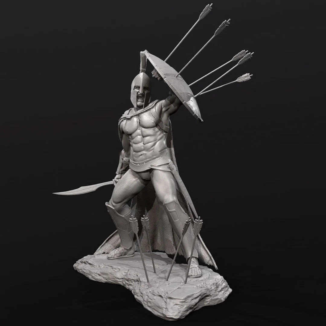 

Масштаб 1/24, 75 мм, фигурка из смолы, спартанские воины, подняющие щиты и блокирующие стрелы, комплект модели для сборки, в разобранном виде, неокрашенная 3D игрушка1287