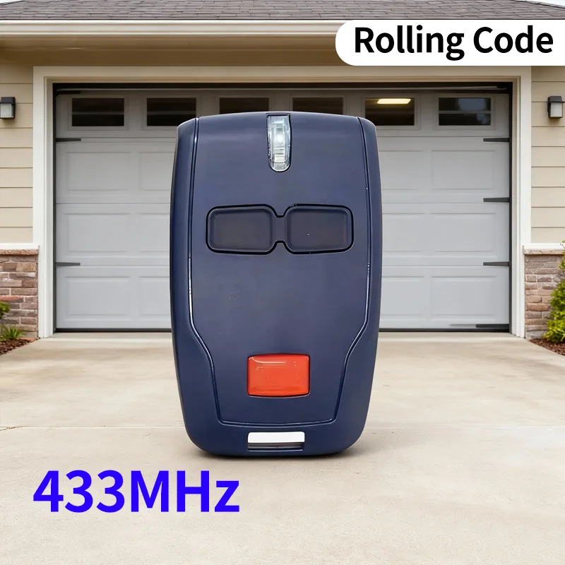 

433.92MHz Gate Remote Control Garage Door Opener (2025 Upgrade) Secure Rolling Code Remote Control For BFT MITTO 2 Clonix U-Link