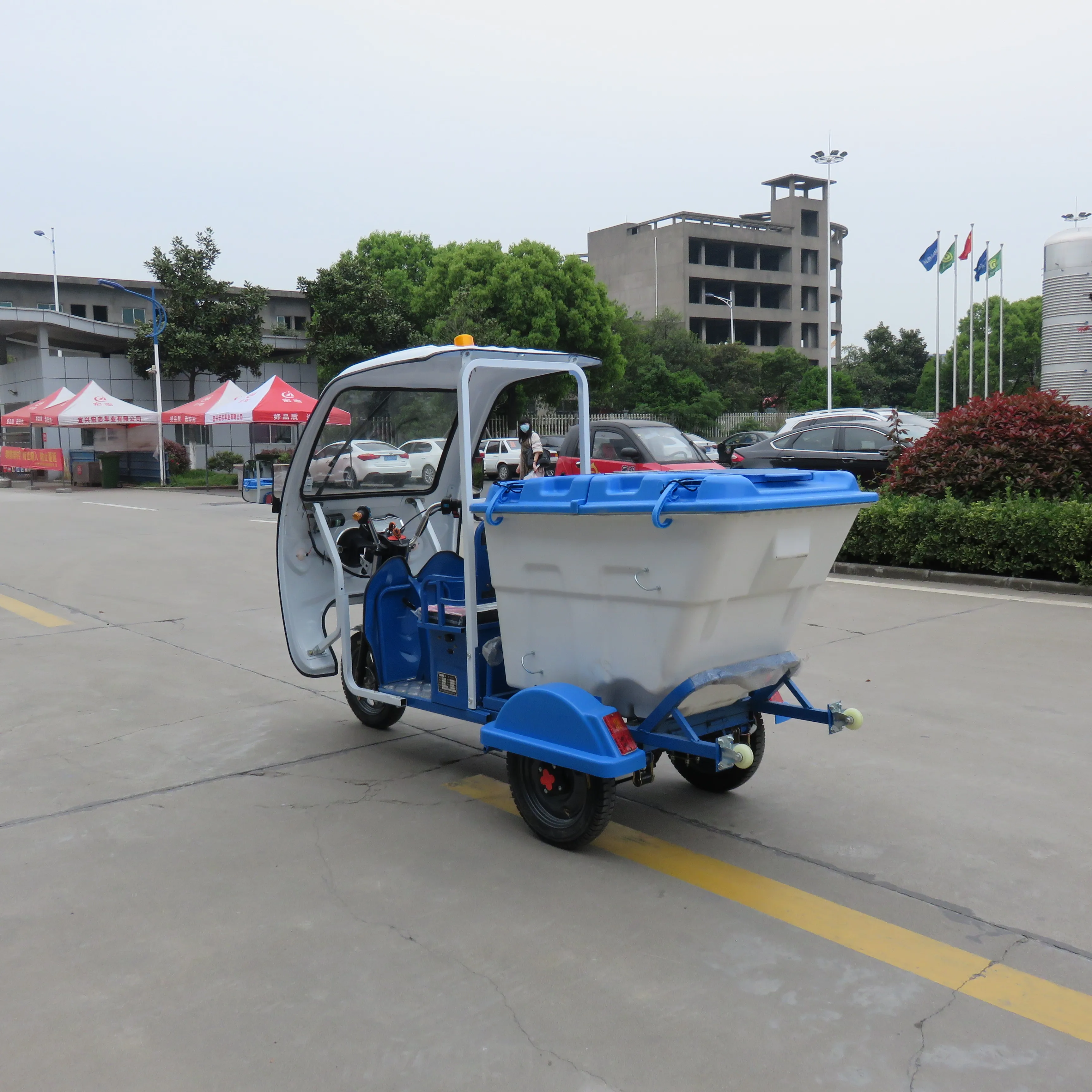 LB-3W6D 3-Wheel Adults Battery-Powered Electric Cargo Tricycle 48V Open Body High Payload Capacity 60V 1000W Motor 70-90km Range