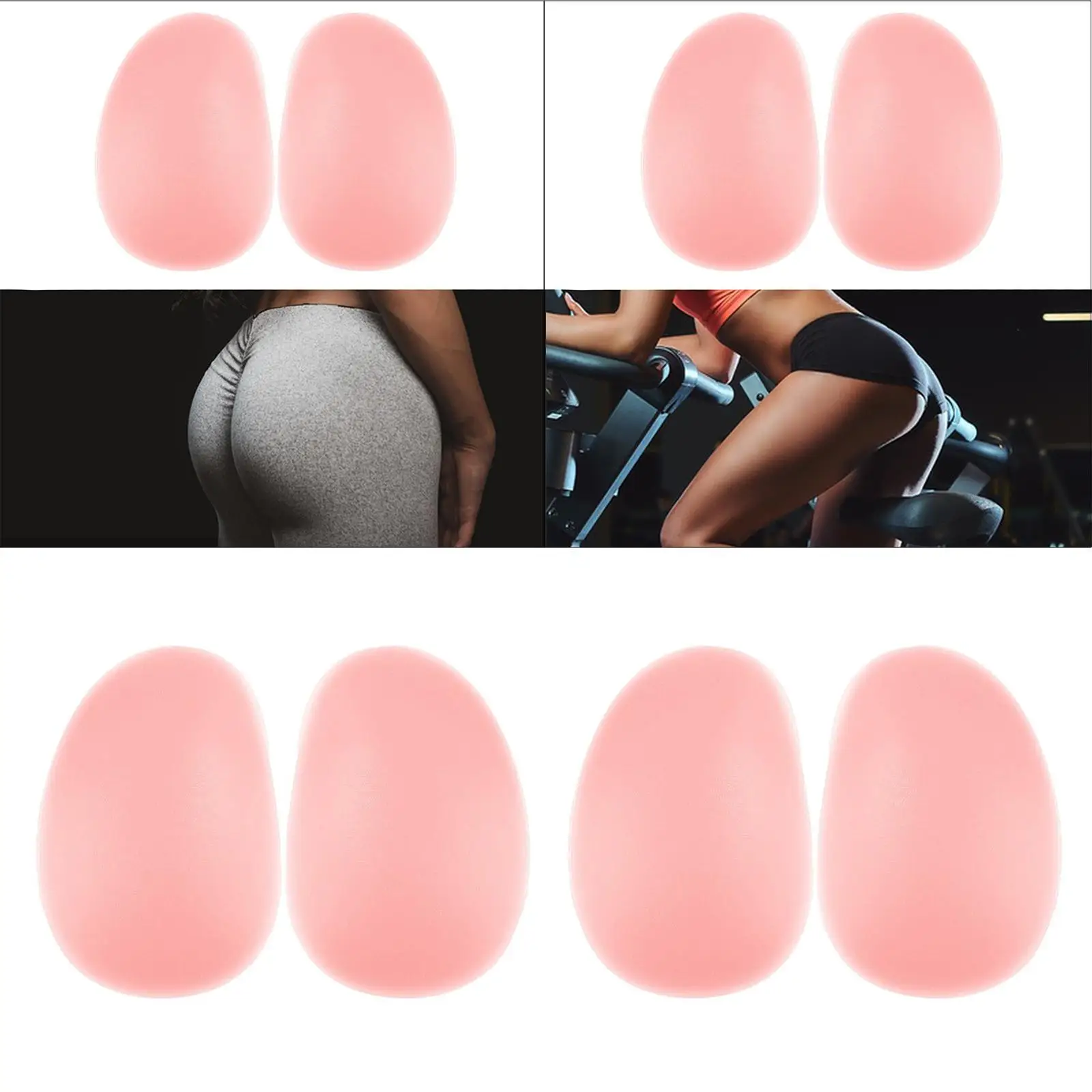 2Pcs Silicone Hip Pads for Enhanced Protection During Ski Activities