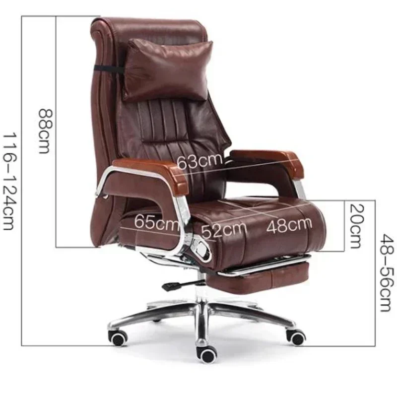 Comfy Executive Office Chairs Desk Leather Designer Rolling Lounge Executive Computer Chair Desk Cadeira Gamer Luxury Furniture