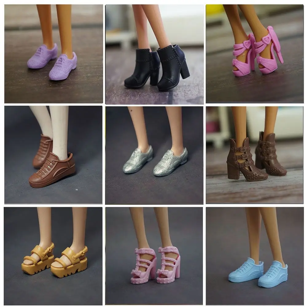 

1 Pair 30cm Doll Shoes Fashion Female Doll Boots Fit Foot Length 2.2cm 1/6 Dolls Accessories