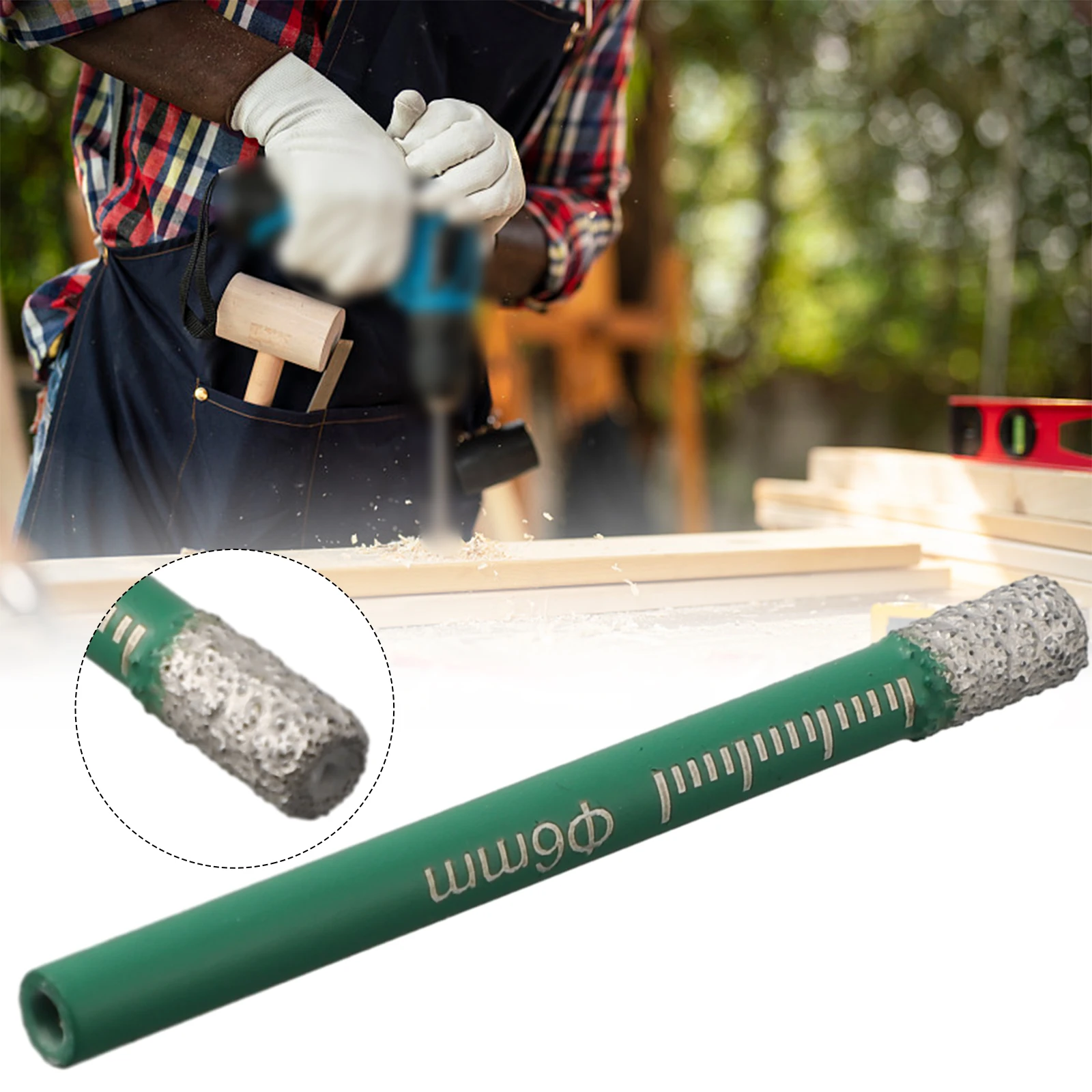 Drill Bit with Emery Coating 6-16MM for Dry For Drilling Ceramic Marble Glass Tile Concrete Masonry and Hard Stone Applications