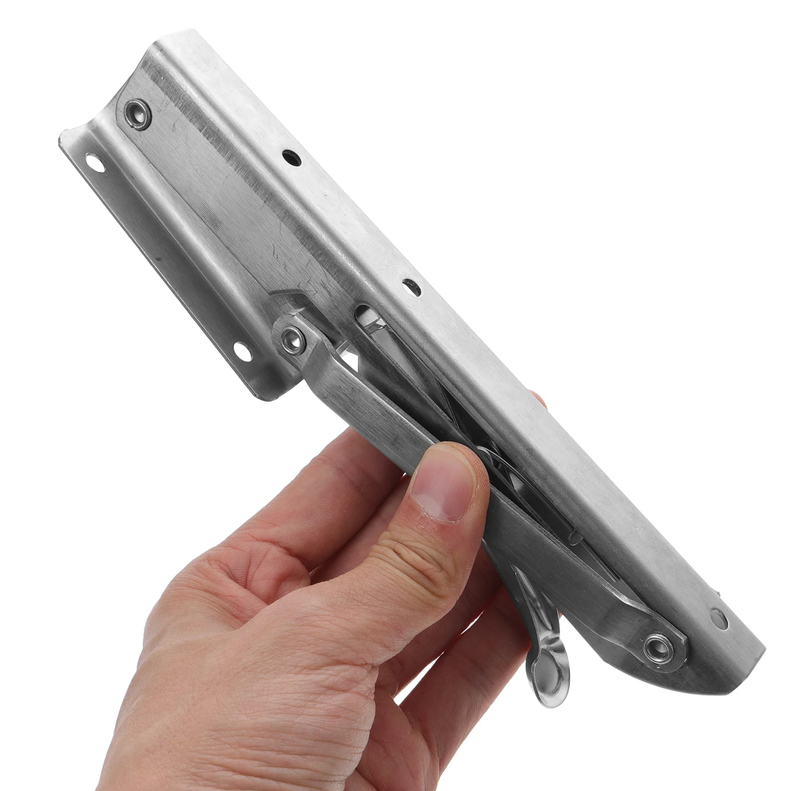 

1Pair Sturdy Foldable Triangle Wall Shelf Bracket Heavy Duty Stainless Steel Support for Kitchen Bathroom Book Shelves Table