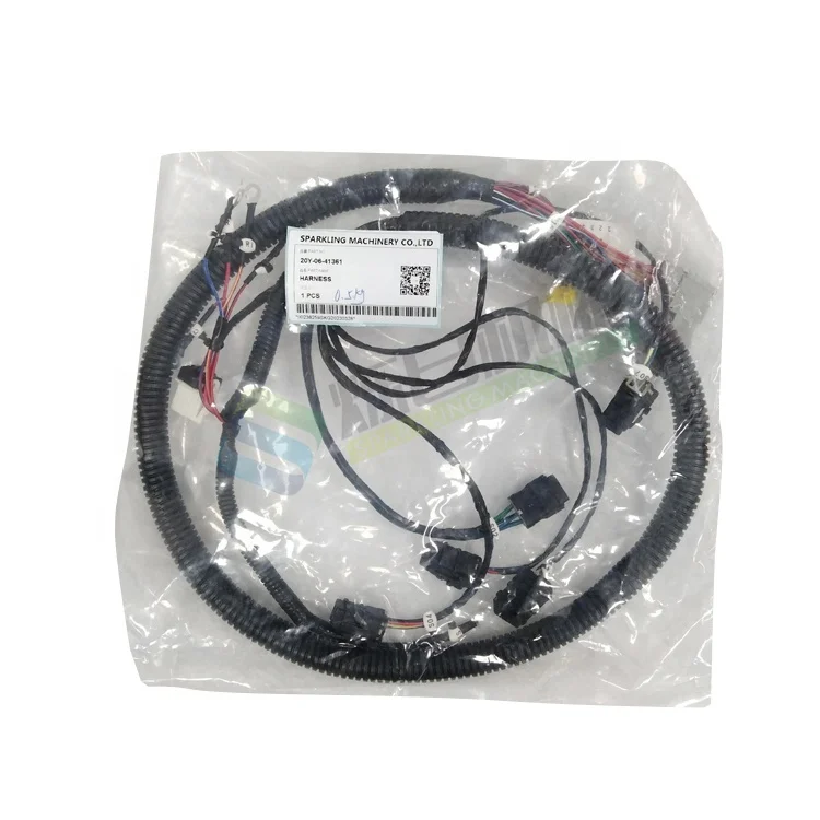 

SG 20Y-06-41361 PC160 PC200 Excavator Spare Parts Wire Harness 20Y-06-41361